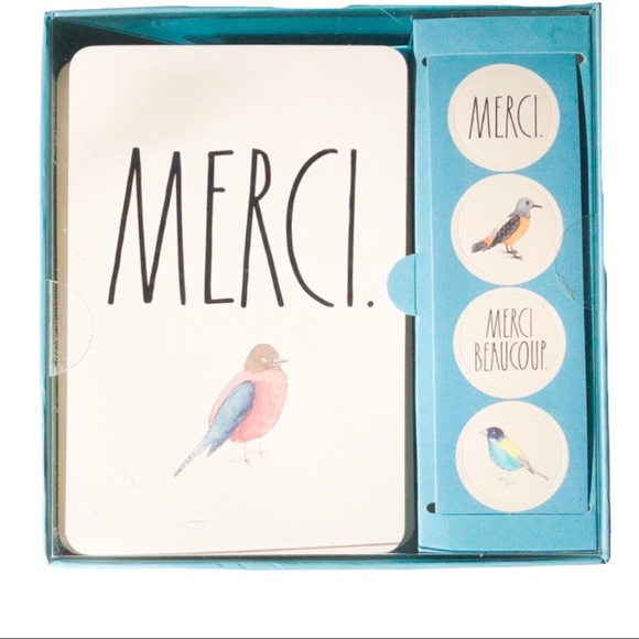 Rae Dunn “Merci” Thank you Notes - Picture 1 of 4